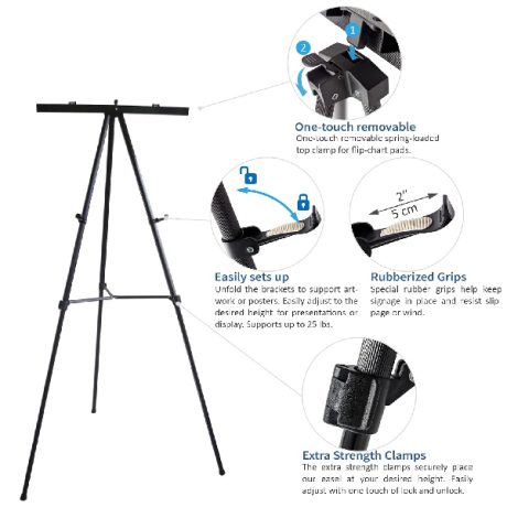 Aluminum Flip-Chart Presentation Easel-03